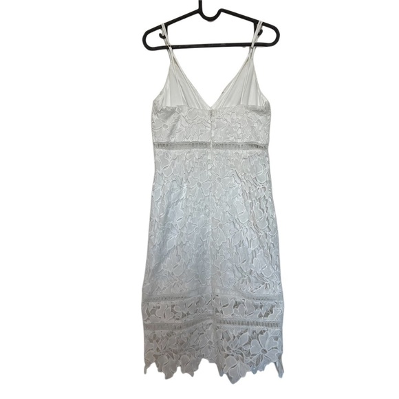 Astr White Lace Bodycon Dress Size Small Lined Back Zipper Fairy Cocktail Bridal - Picture 7 of 10